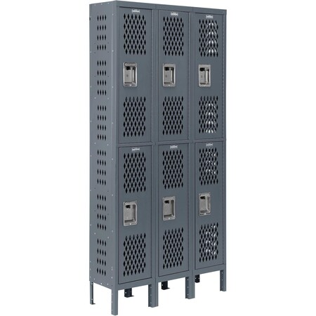 Global Industrial 36 in W, 12 D, 78 in H, Dark Gray 493149GY